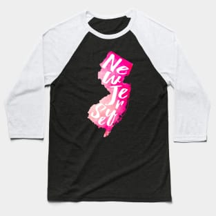 Pink New Jersey Baseball T-Shirt